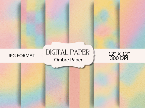 15 Ombre Pastel Patterns for Creative Projects