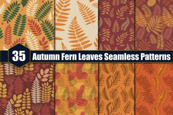 Autumn Fern Leaves: A Timeless Pattern for Creative Projects