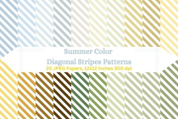 Bring the Spirit of Summer to Your Designs with Colorful Diagonal Stripes
