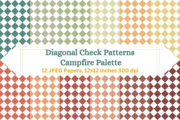 Bringing Rustic Charm to Your Projects with Diagonal Check Patterns in the Campfire Palette