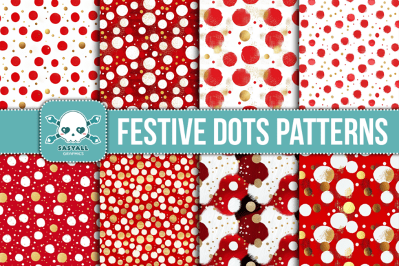 Festive Dots Seamless Patterns: A Versatile Resource for Creative Projects