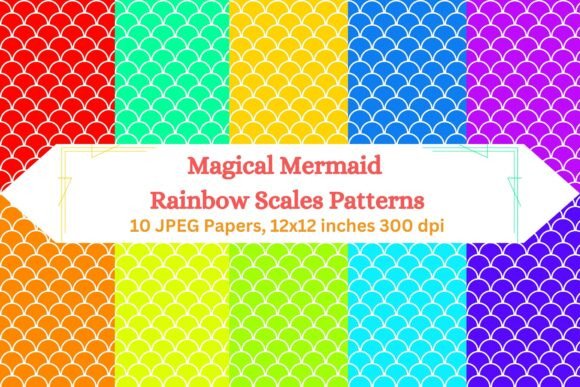 Magical Mermaid Rainbow Scales Patterns: A Versatile Tool for Creative Projects