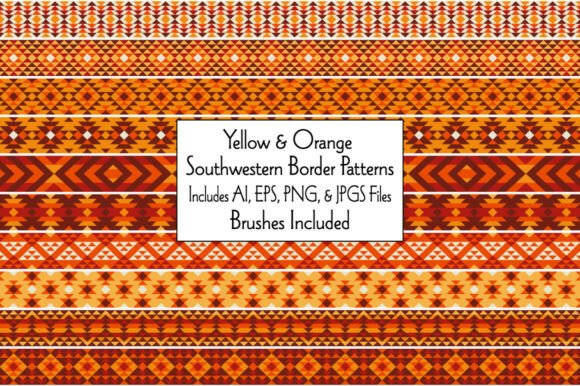 Orange Southwestern Border Patterns: A Vibrant Addition to Modern Design Projects
