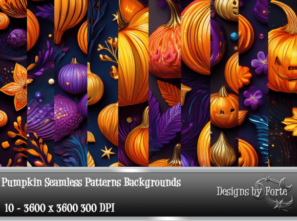 Pumpkin Seamless Patterns Backgrounds: A Strategic Tool for Autumn-Inspired Creativity