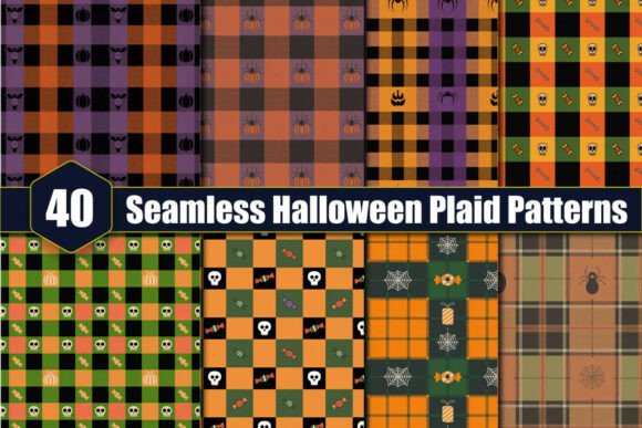 Seamless Halloween Plaid Patterns: A Design Essential