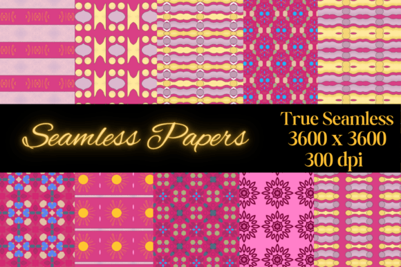 True Seamless Patterns Pink Joy: A Versatile Design Resource for Creative Projects