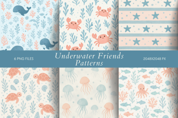 Underwater Friends Patterns: A Playful Dive into Marine-Inspired Designs